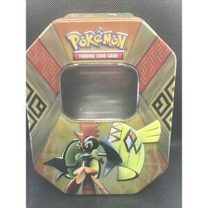 Pokemon Tapu Koko GX Prism Metal Tin  - Collectible Card Storage